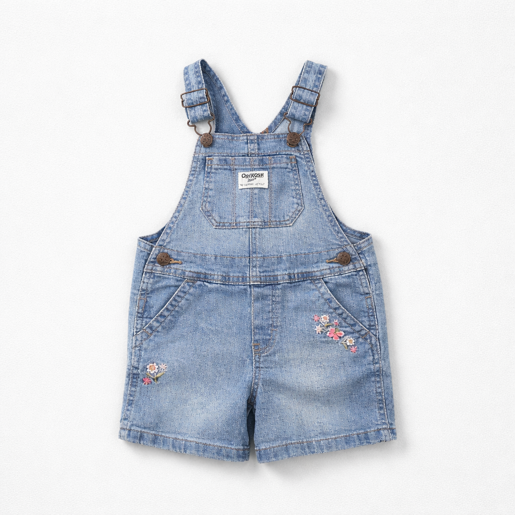 Denim Overall Shorts 2T $12.00