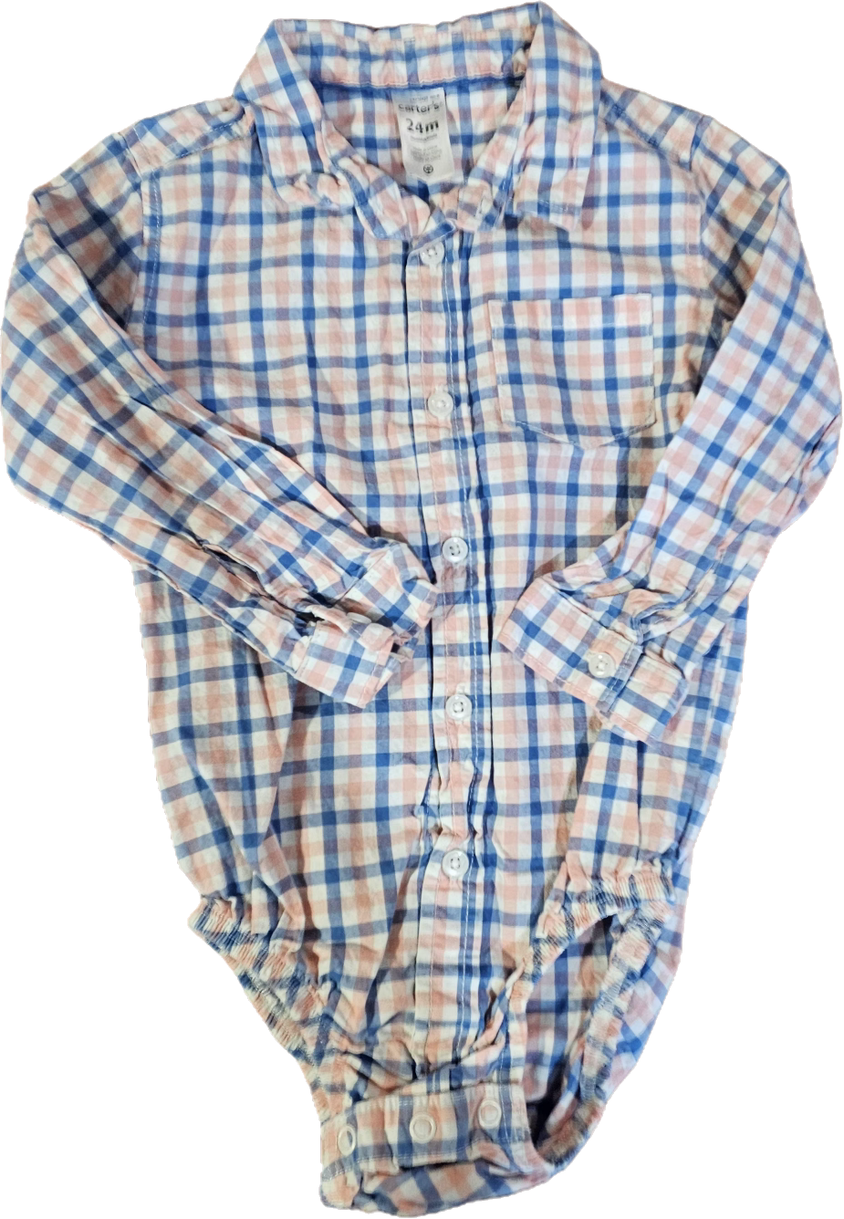 Carter's Dress Shirt Onesie 24 mth $7.00
