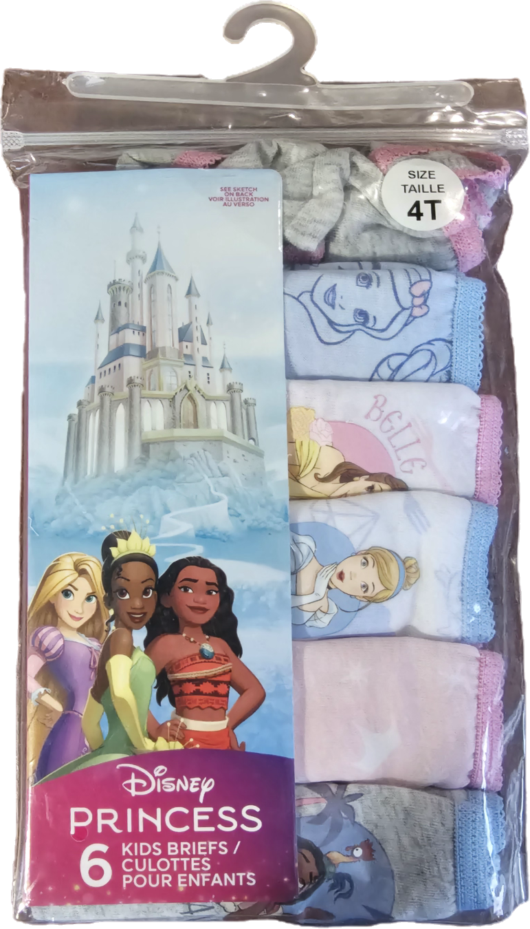 New in Package Girls Disney Princess Underwear 4T $6
