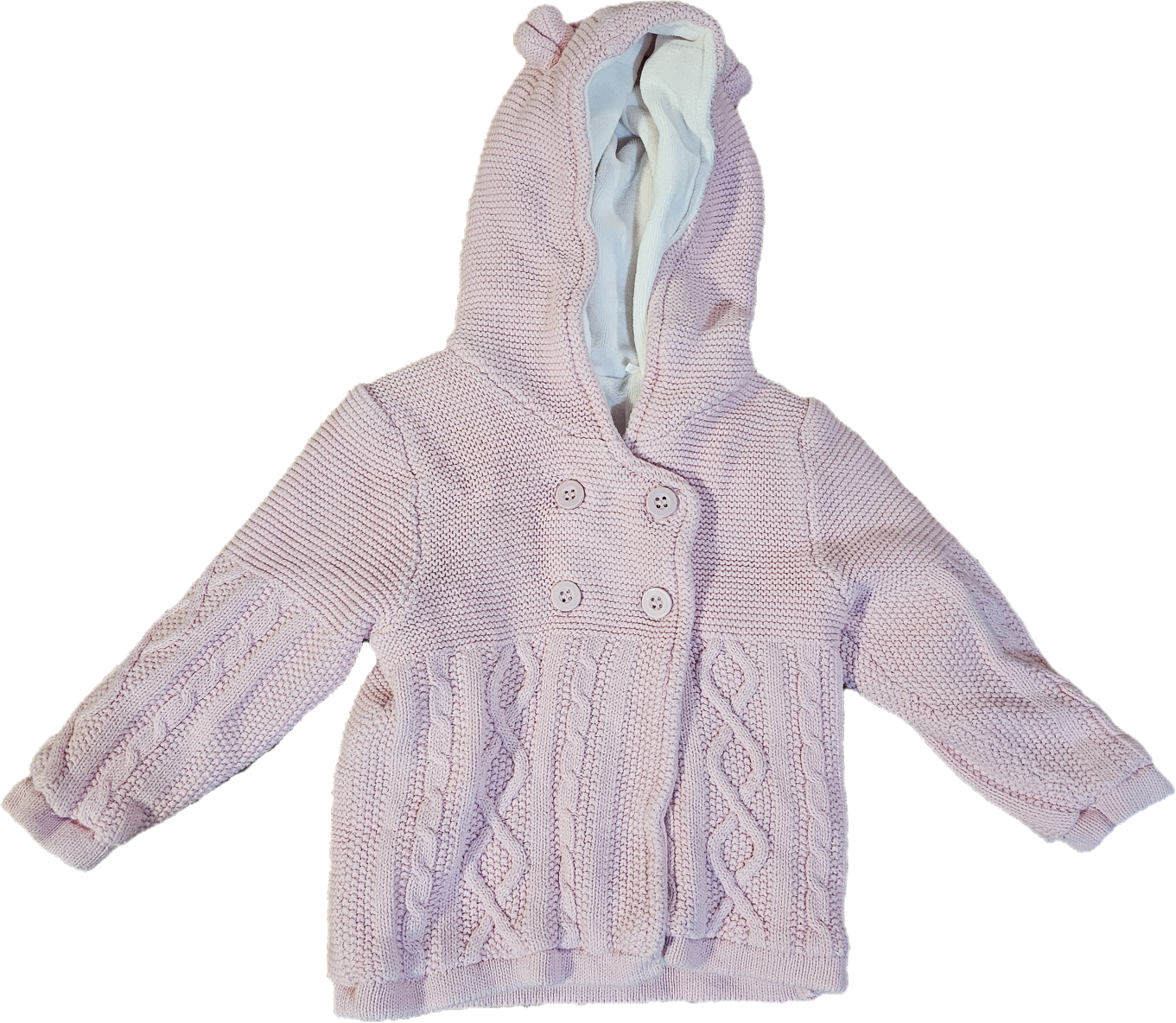Velour Lined Knit Sweater 6-9m