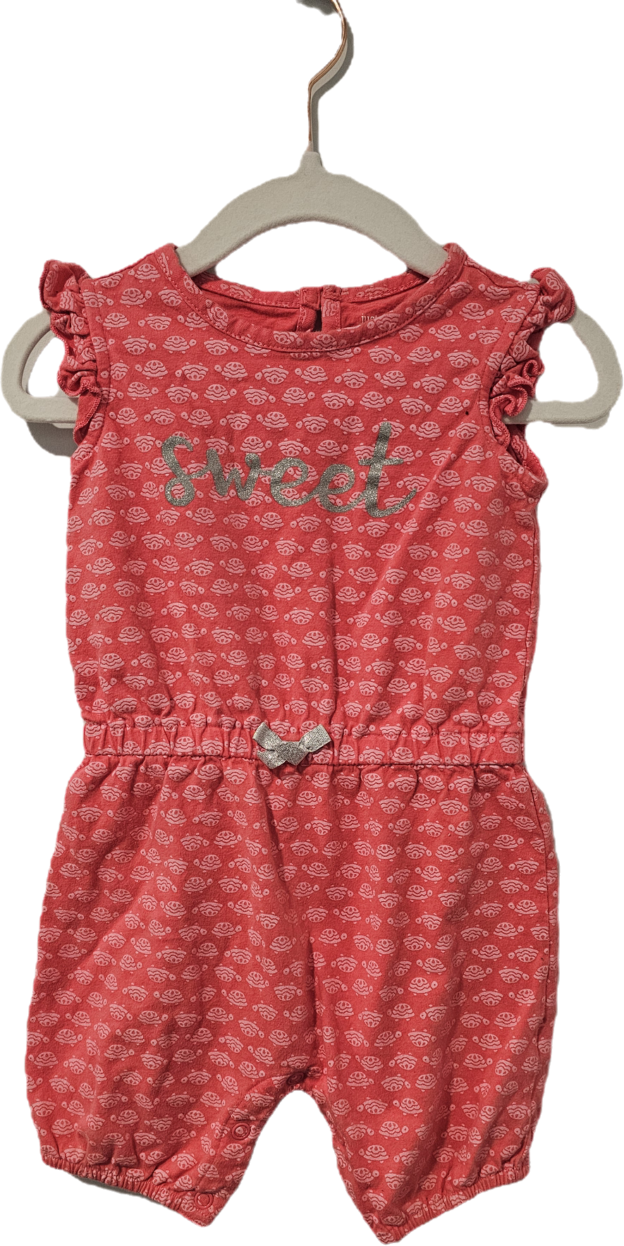 Just One You Romper Pink with Turtles 18m