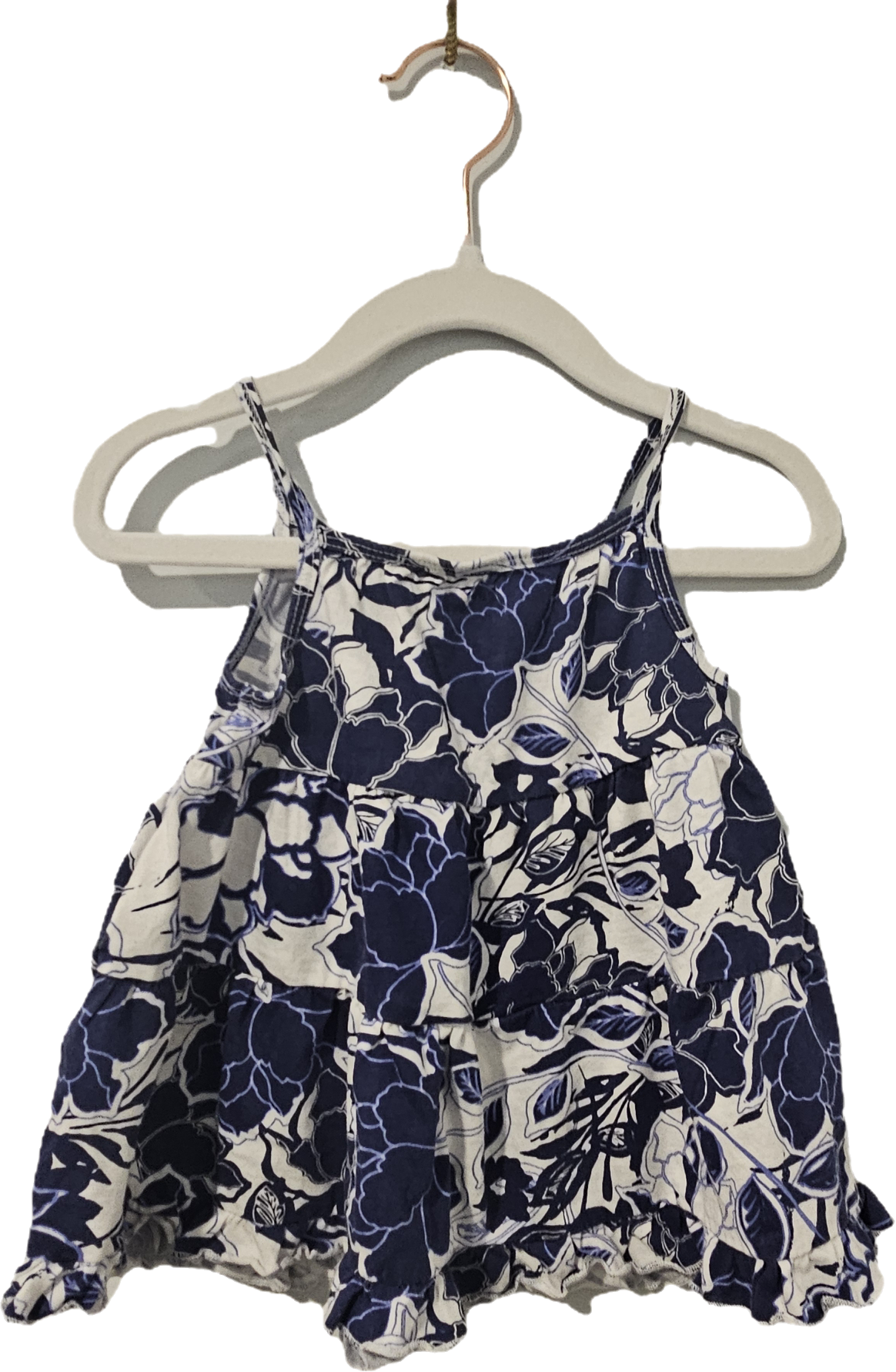 Joe Fresh Dress Blue and White Floral 6-12m