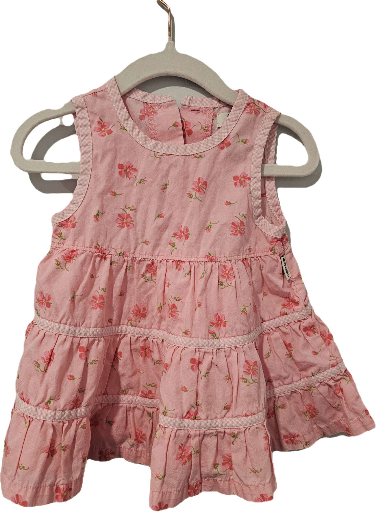 Osh Kosh Dress Pink with Flowers 6-9m