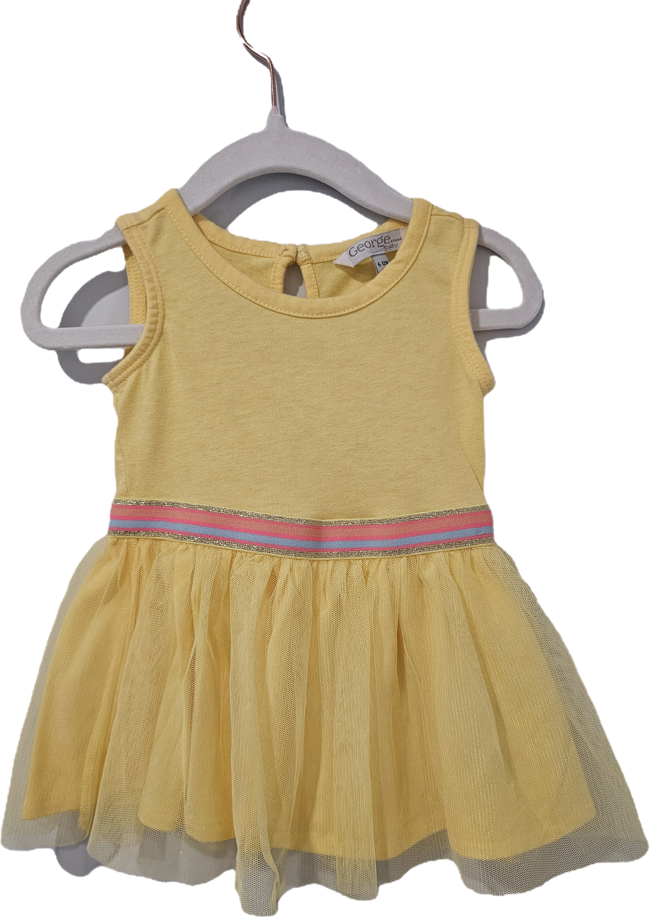 George Dress Yellow 6-12m
