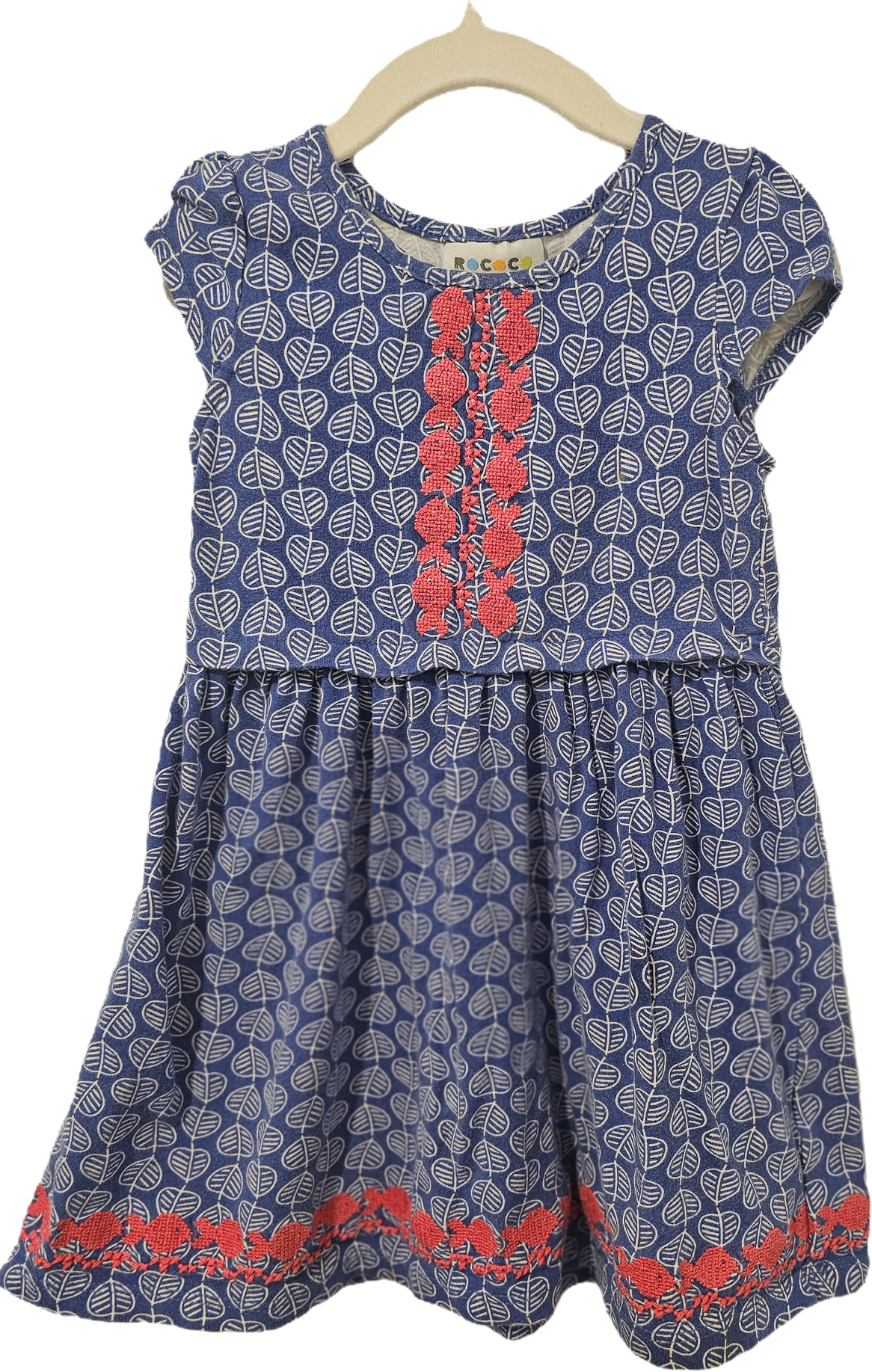 Rococo Dress Blue and Red Size 3T