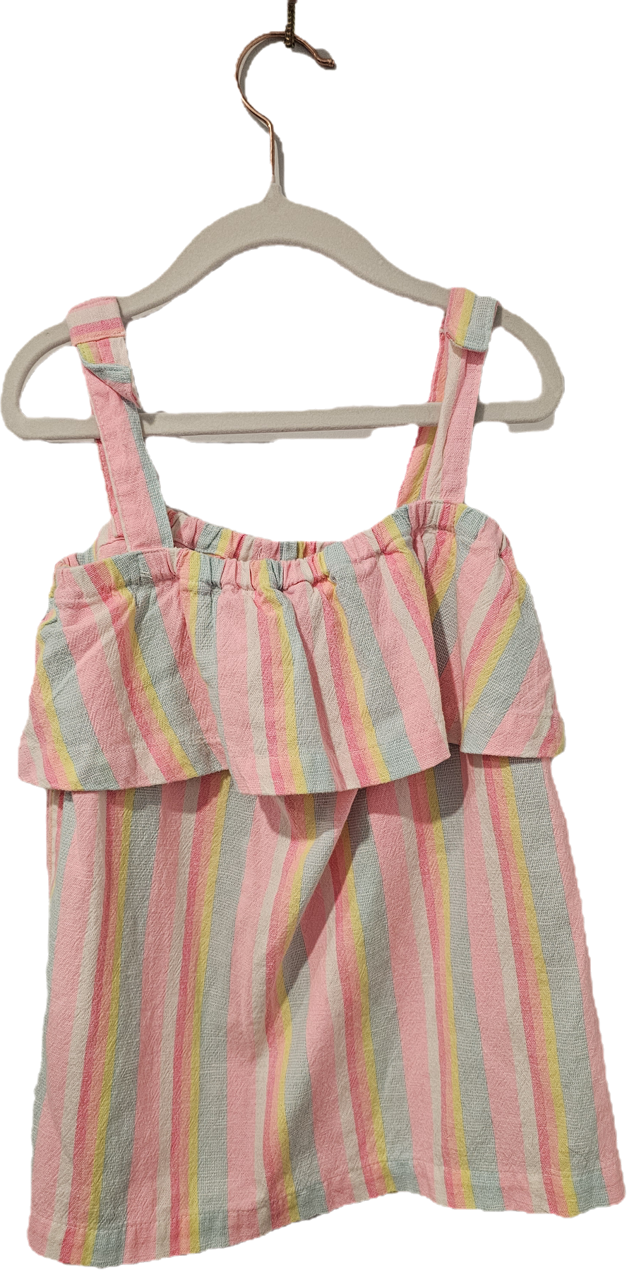 Carter's Summer Top Striped Pink and Blue 6
