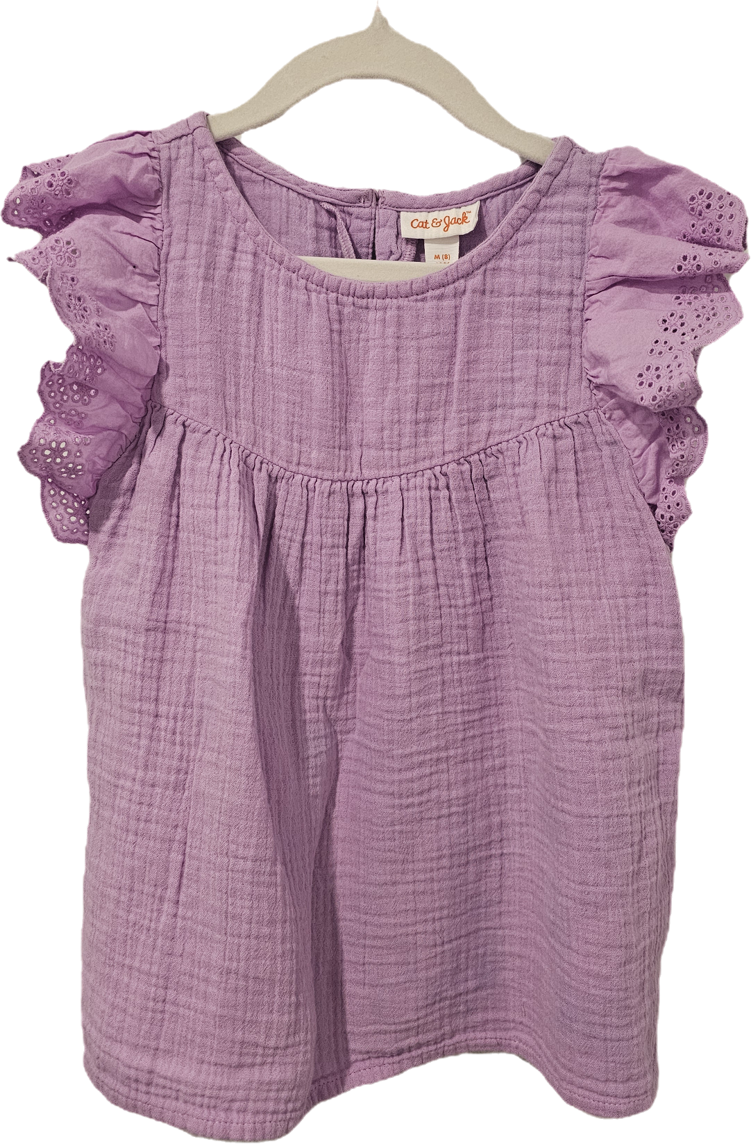 Cat & Jack Lace Shirt Purple 8
