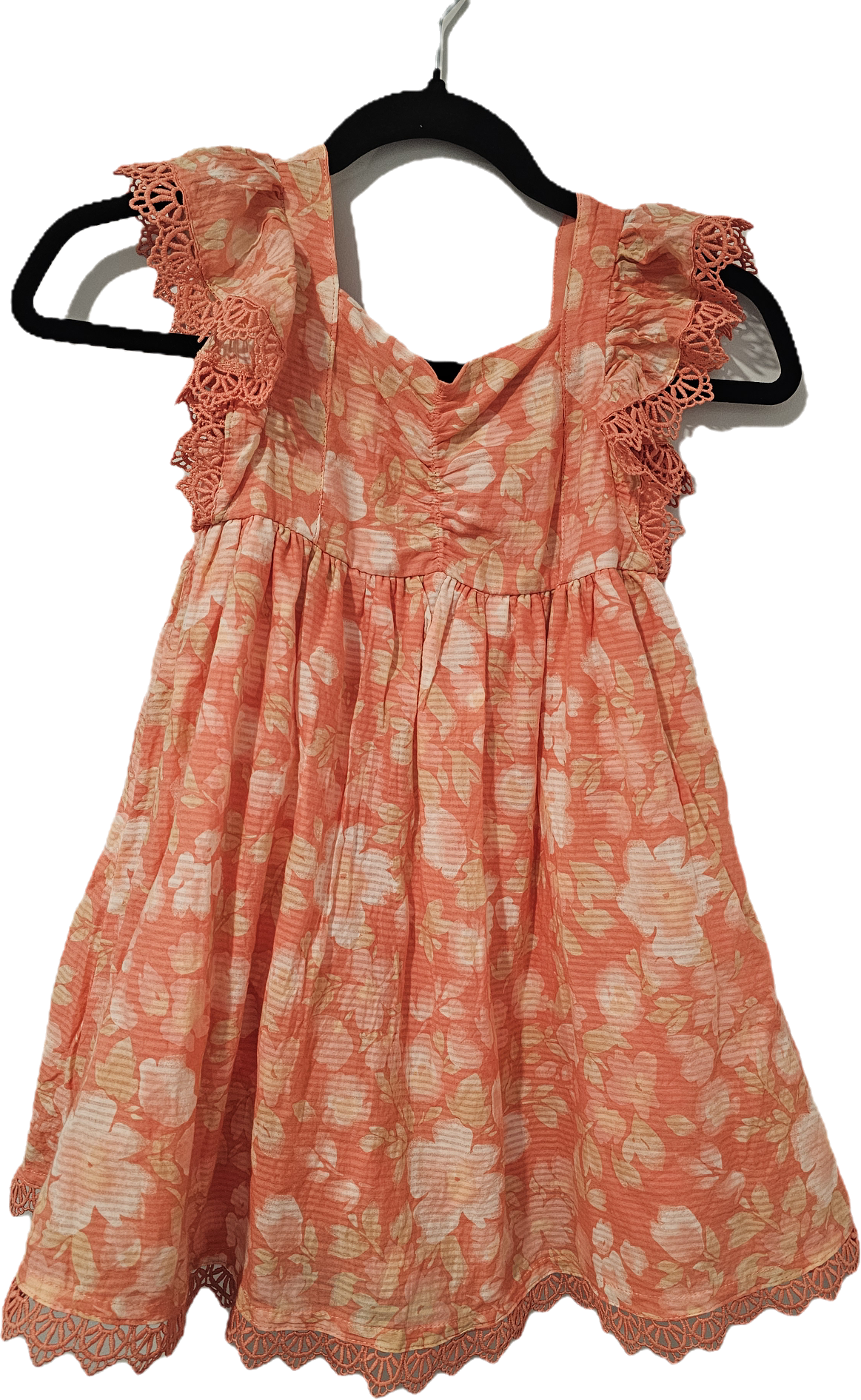 Cynthia Rowley Dress Orange Floral Dress 8