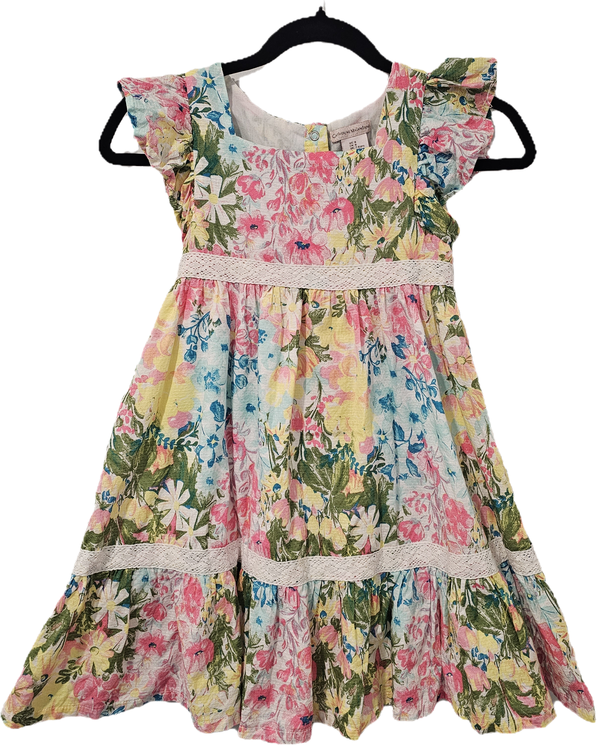 Catherine Malandrino Yellow Floral Dress 8