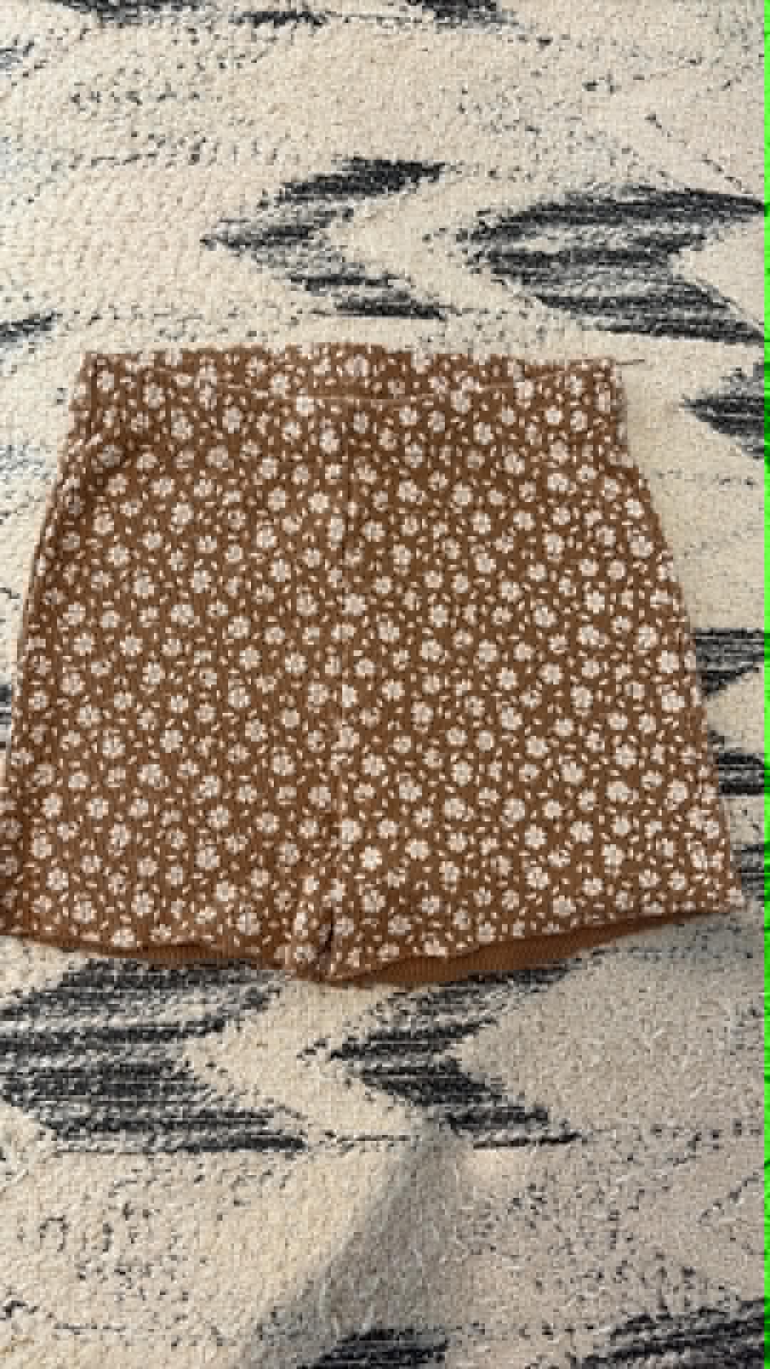 George Brown White Flower Shorts
