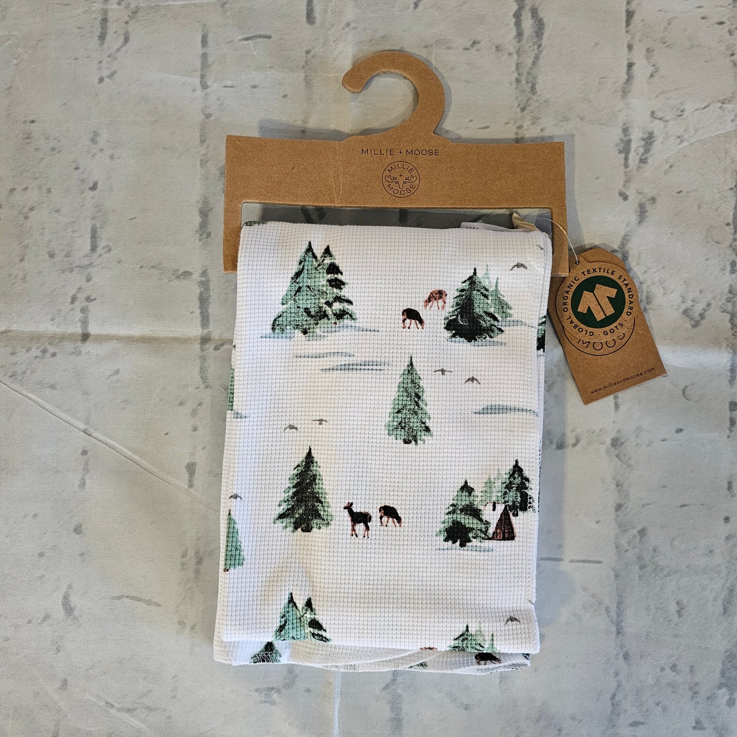 Millie and Moose NEW Thermal Cabin in The Woods Baby Blanket $21