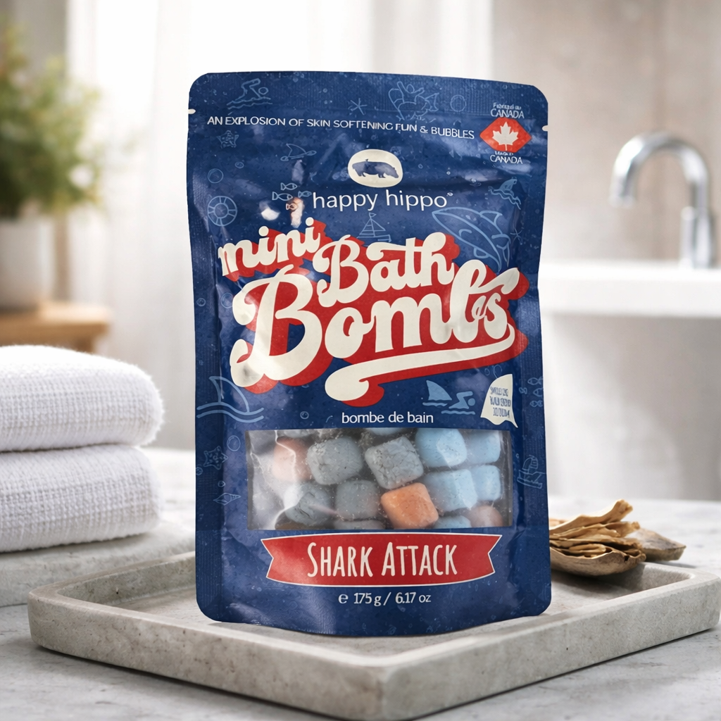 Happy Hippo Bath Mini Bath Bombs Gift Pack $14