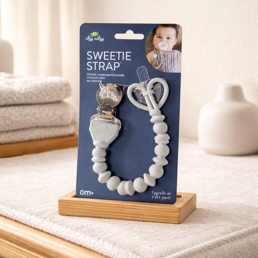 Sweetie Strap™ Silicone One-Piece Pacifier Clip Succulent $10