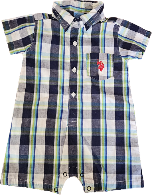 US Polo Assn Summer Romper 6-9 mth $9.00