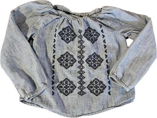 Girls Baby Gap Denim Blouse 5T $9