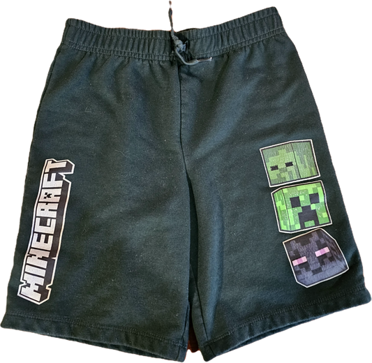 Boys Minecraft Shorts 7-8yr $8