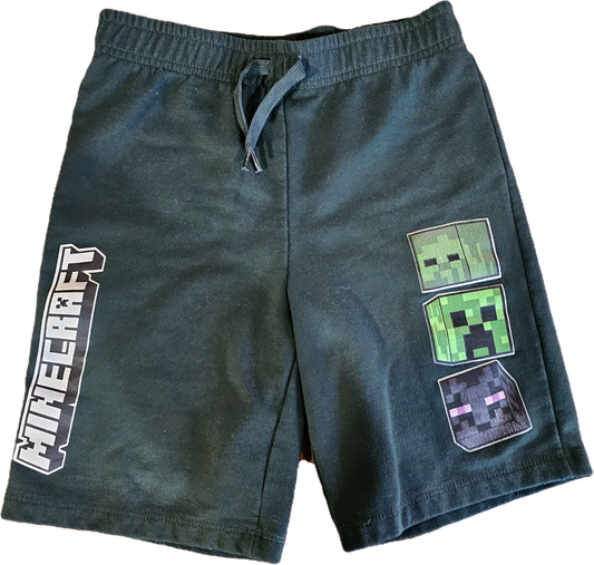 Boys Minecraft Shorts 7-8yr $8