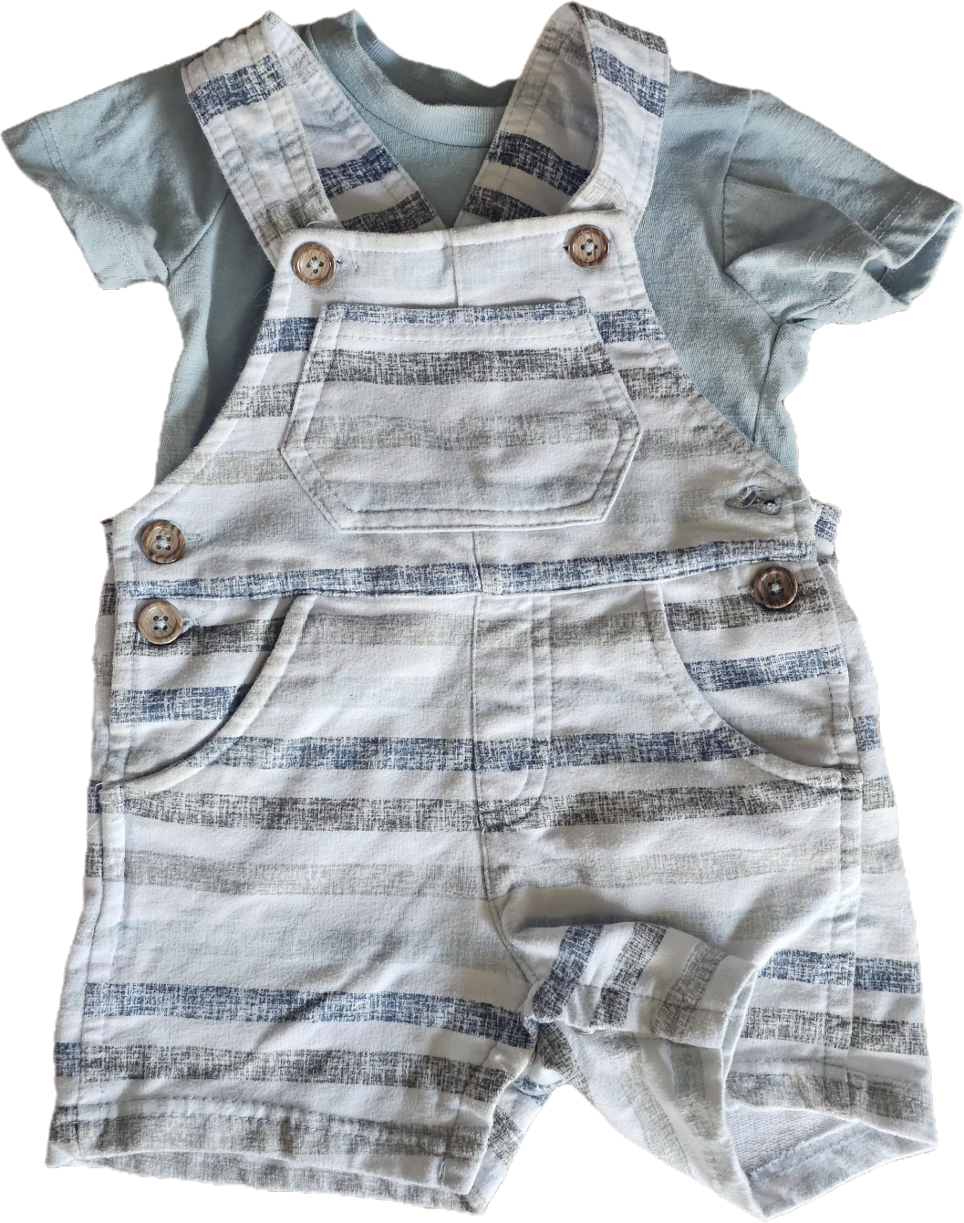 Two Piece Short Overall Set