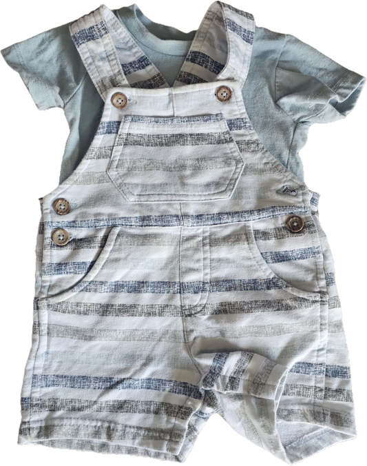 Two Piece Short Overall Set