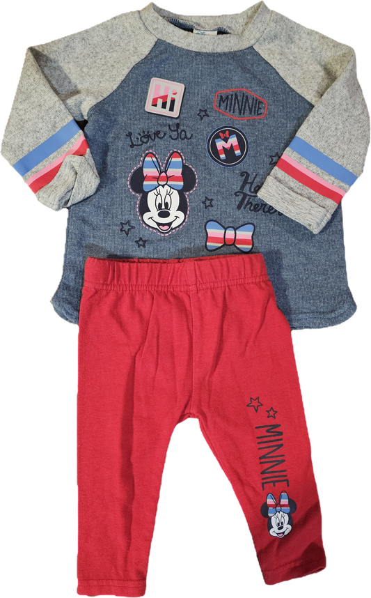 Two Piece Disney Outfit 3-6m
