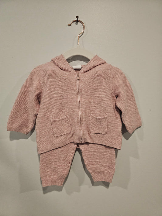 Baby Gap 2 pc Suit 3-6m Pink