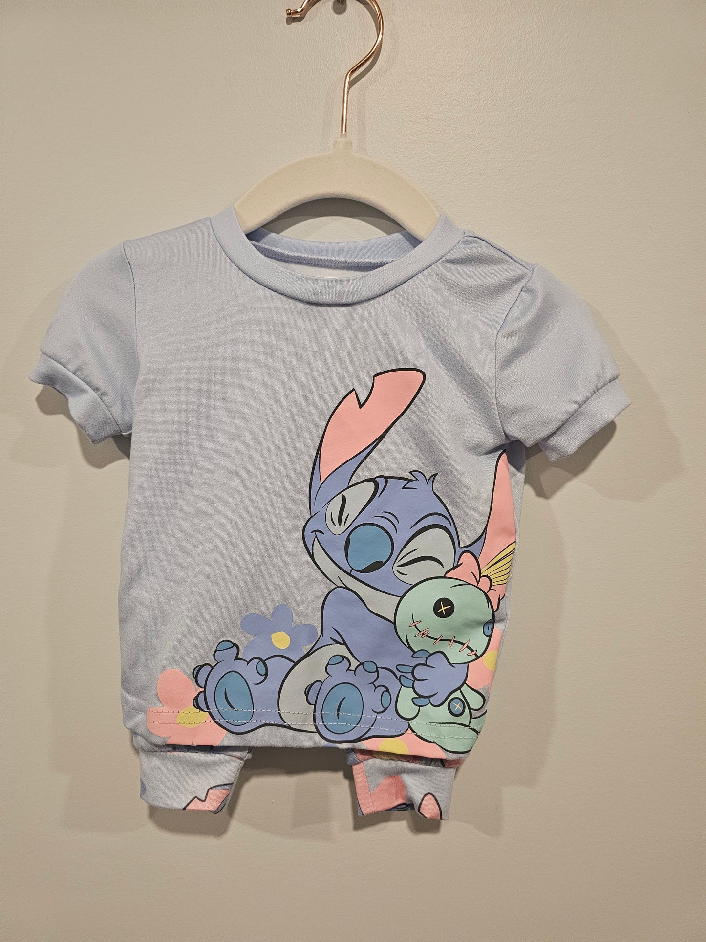 Disney Stitch Pajamas 0-3m