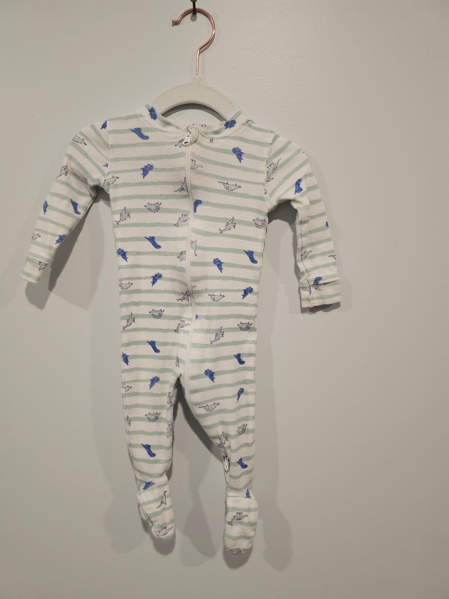 Little Earthling Sleeper Dinosaurs 6-9m