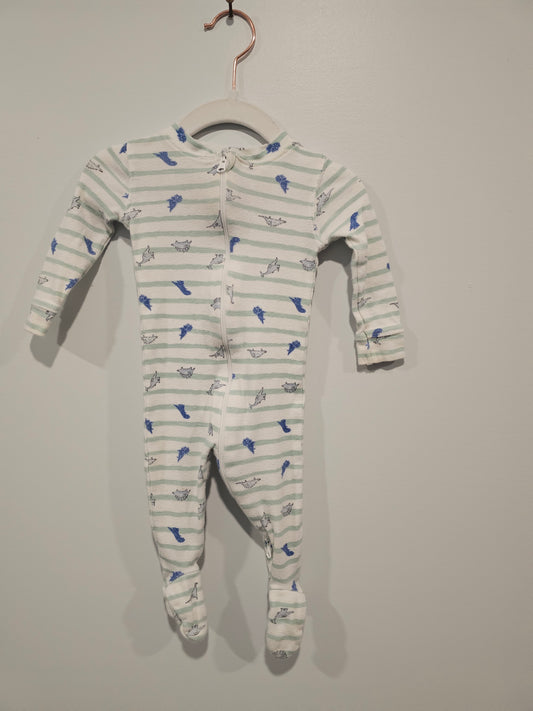 Little Earthling Sleeper Dinosaurs 6-9m