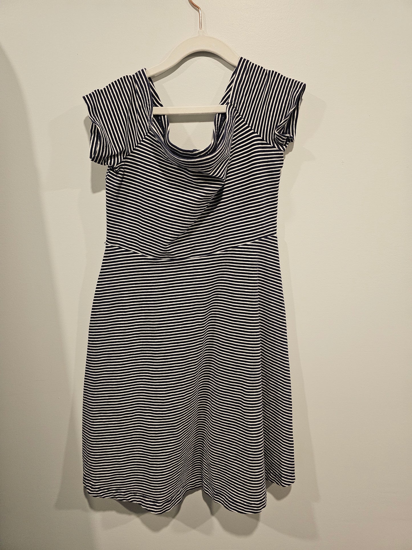 Old Navy Dress Blue and White XS