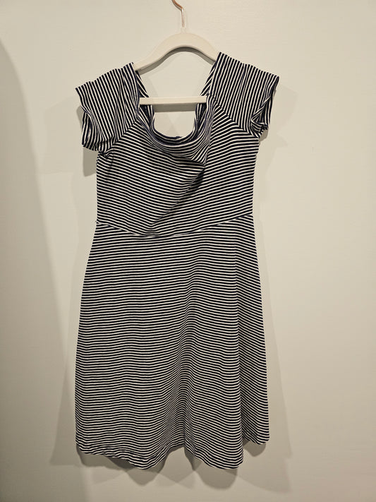Old Navy Dress Blue and White XS