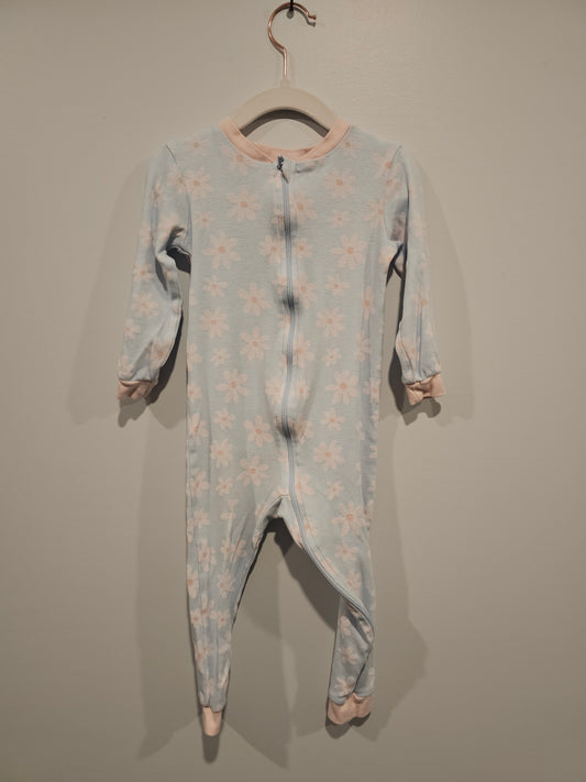 george sleeper blue with flowers 3t