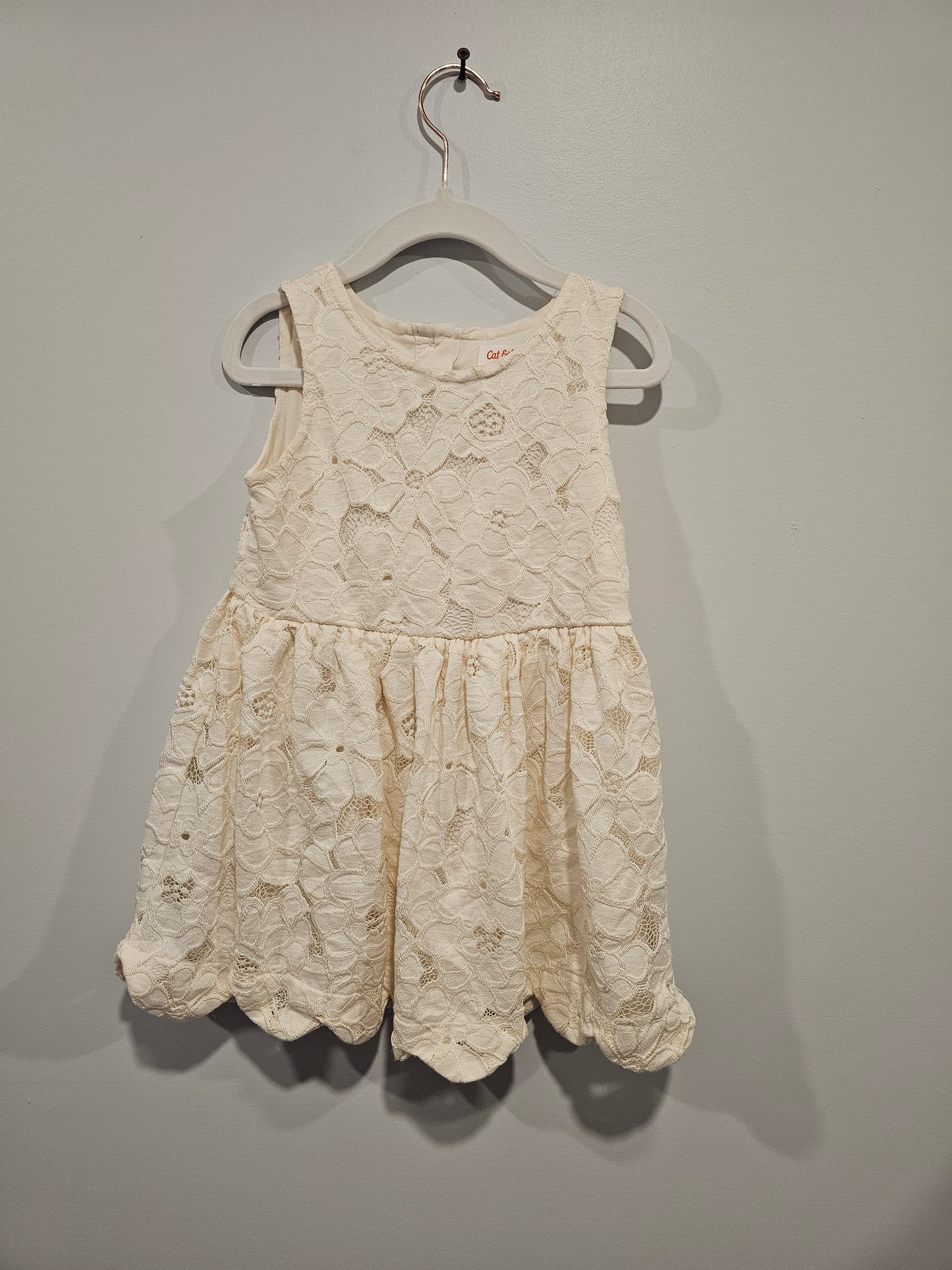 Cat & Jack Cream Dress Size 3T