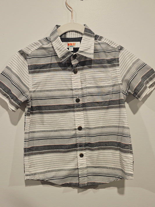 Monkey Bars Dress Shirt Striped Size 4