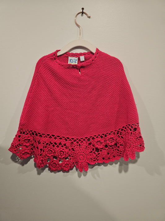 Loz for Kids Size 2T Poncho Pink