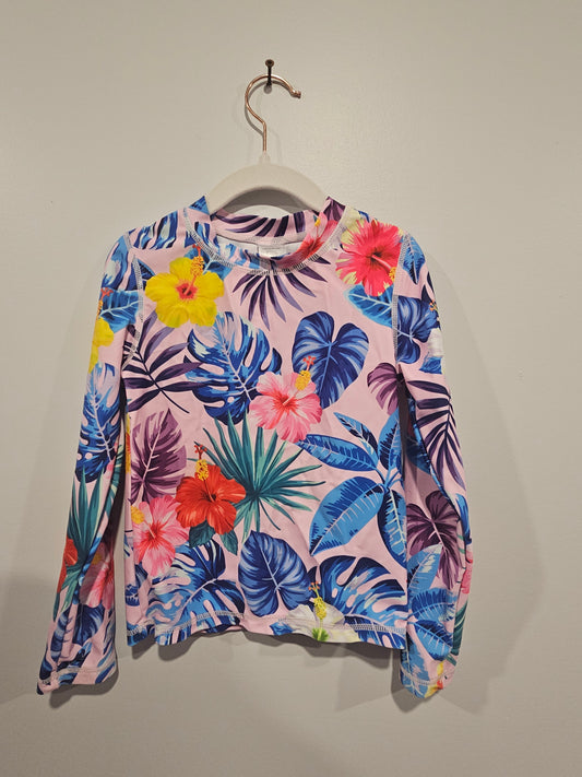 Swim Shirt Floral 5T