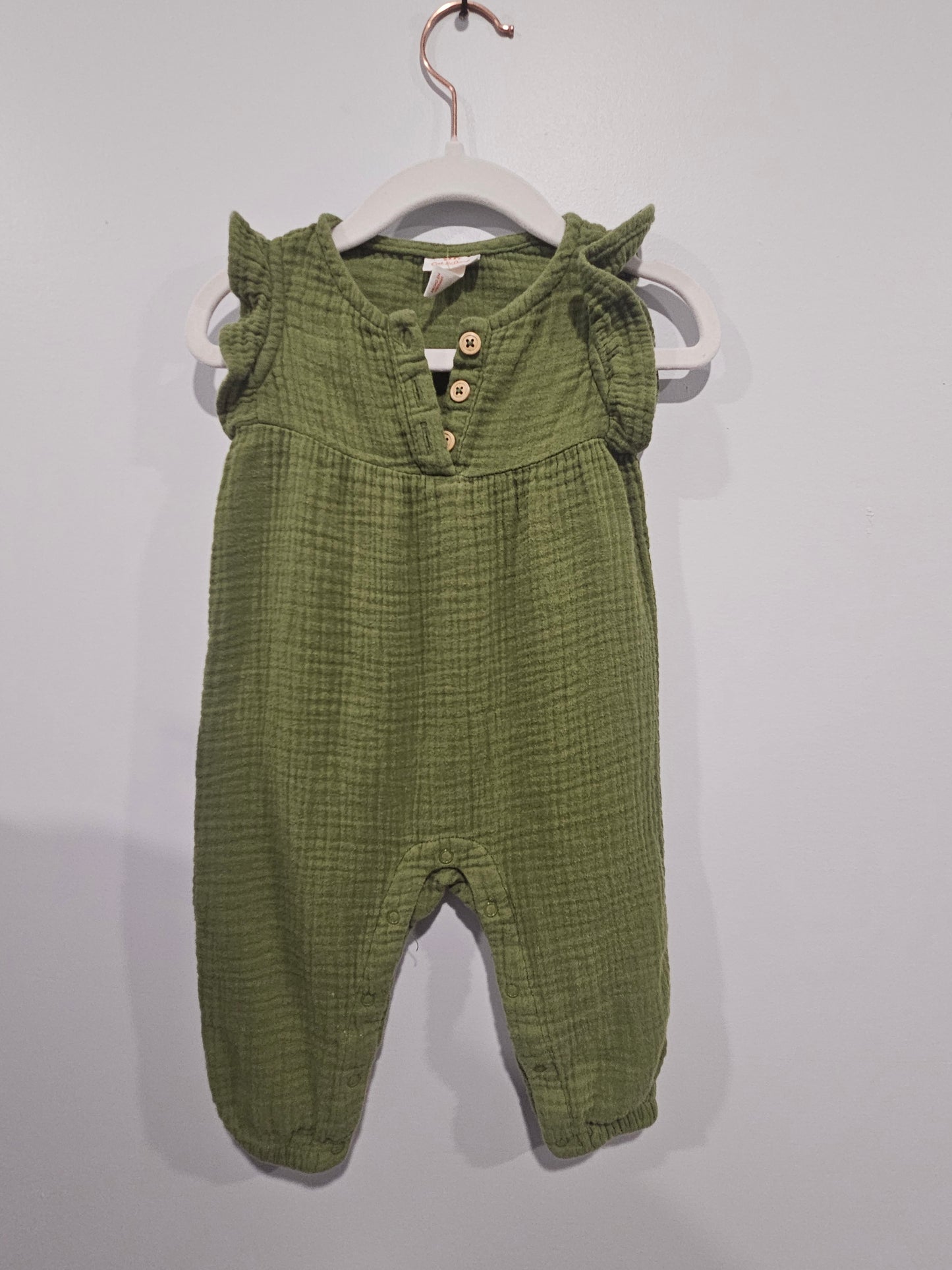 Cat & Jack Romper Green 6-9m