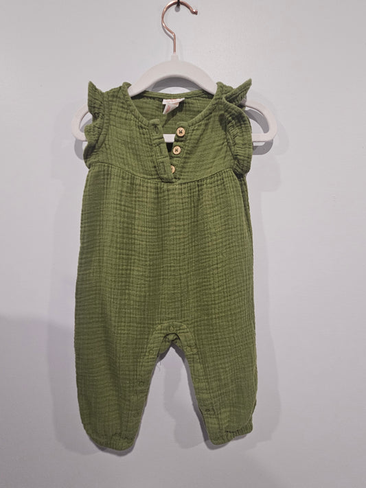 Cat & Jack Romper Green 6-9m