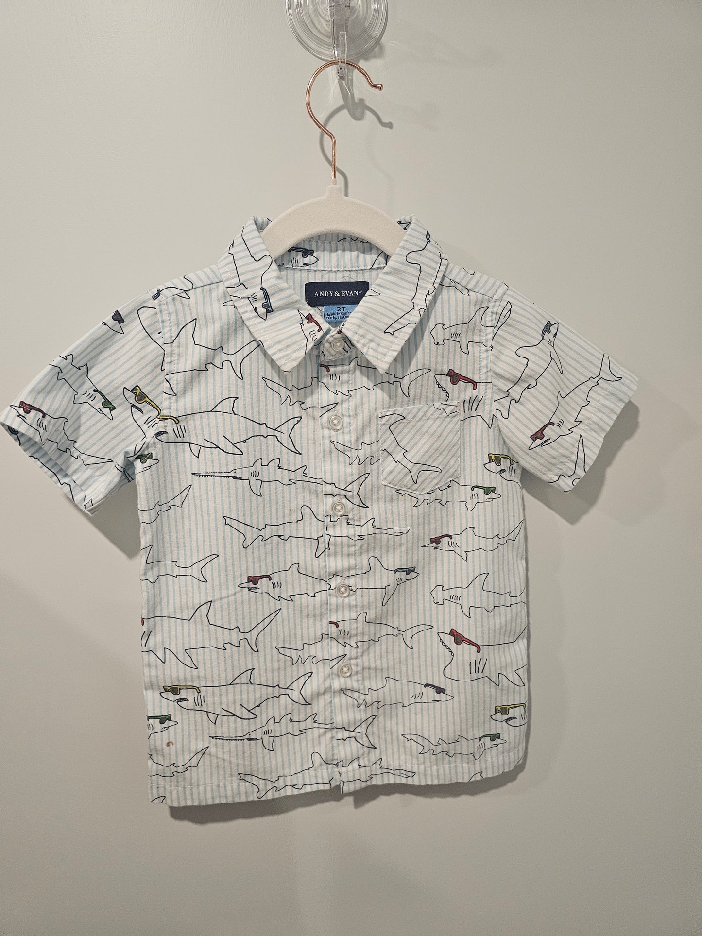 Shark with Shades Shirt 2T
