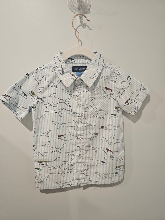 Shark with Shades Shirt 2T