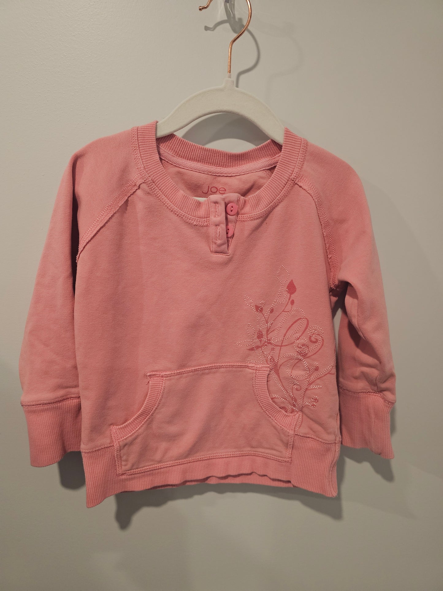 Joe Pink Sweatshirt 3T