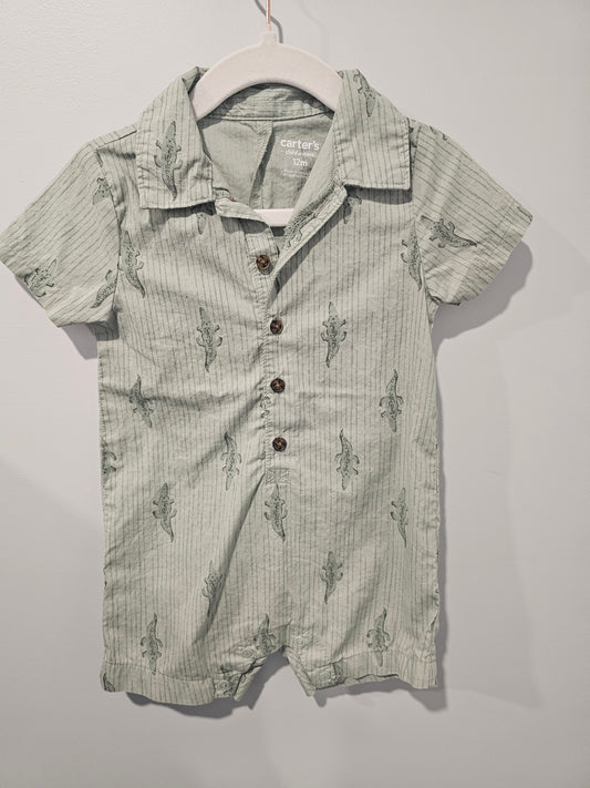 Carter's Alligator Romper 12m