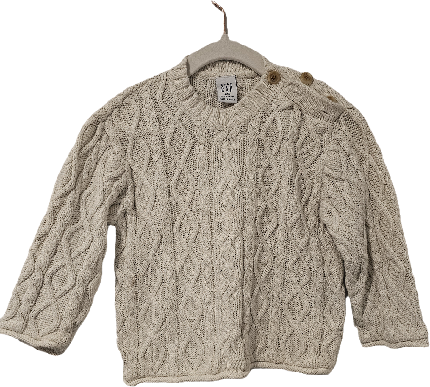 Baby Gap Knitted Sweater 3yr Cream