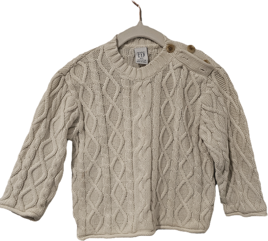 Baby Gap Knitted Sweater 3yr Cream