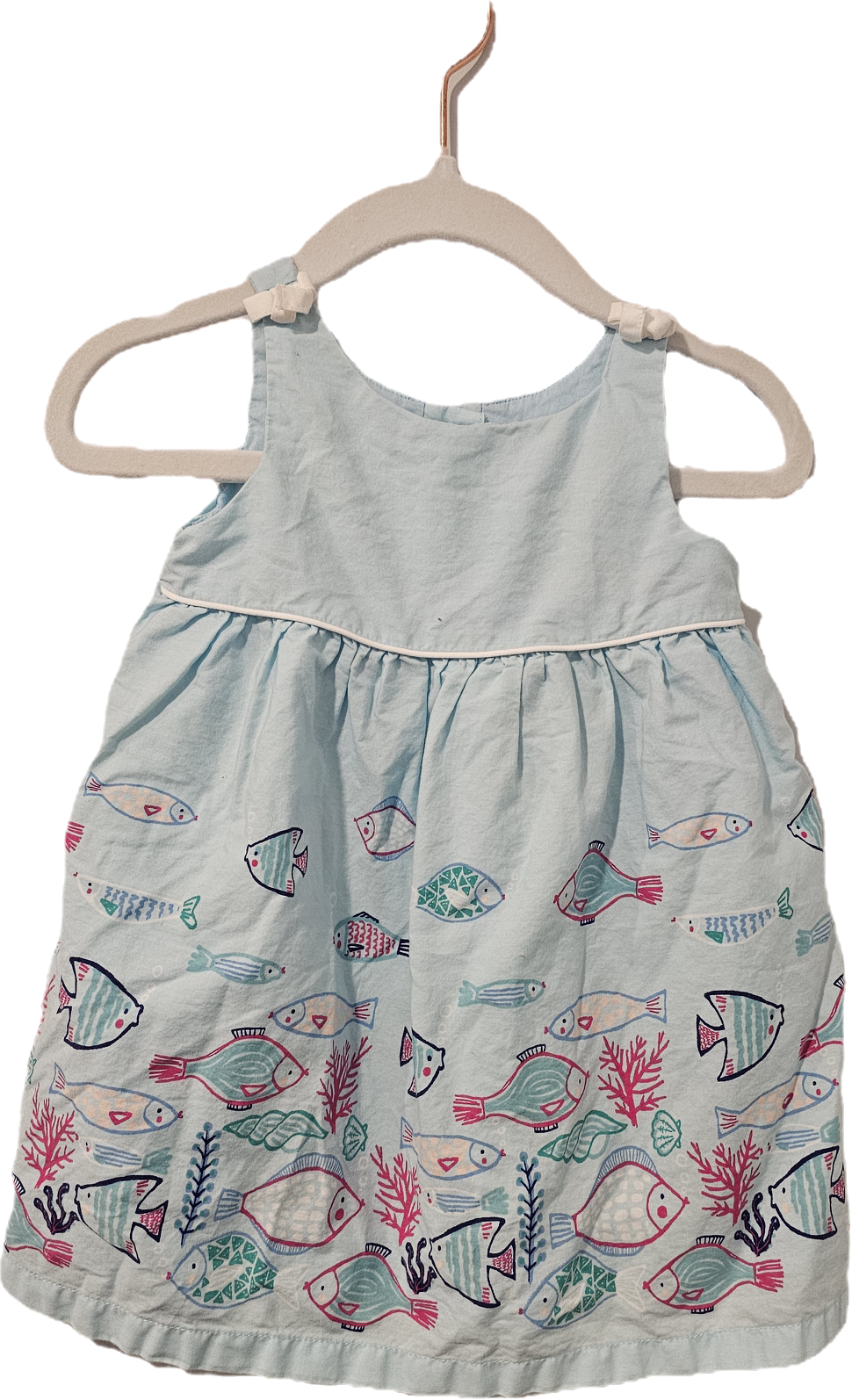 Unknown Blue Fish Dress 9m