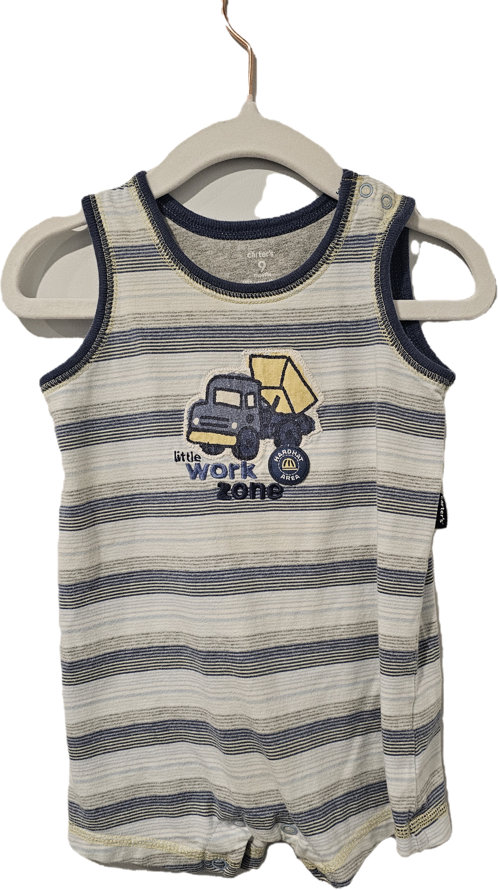 Carter's Summer Romper with Dump Truck 9m