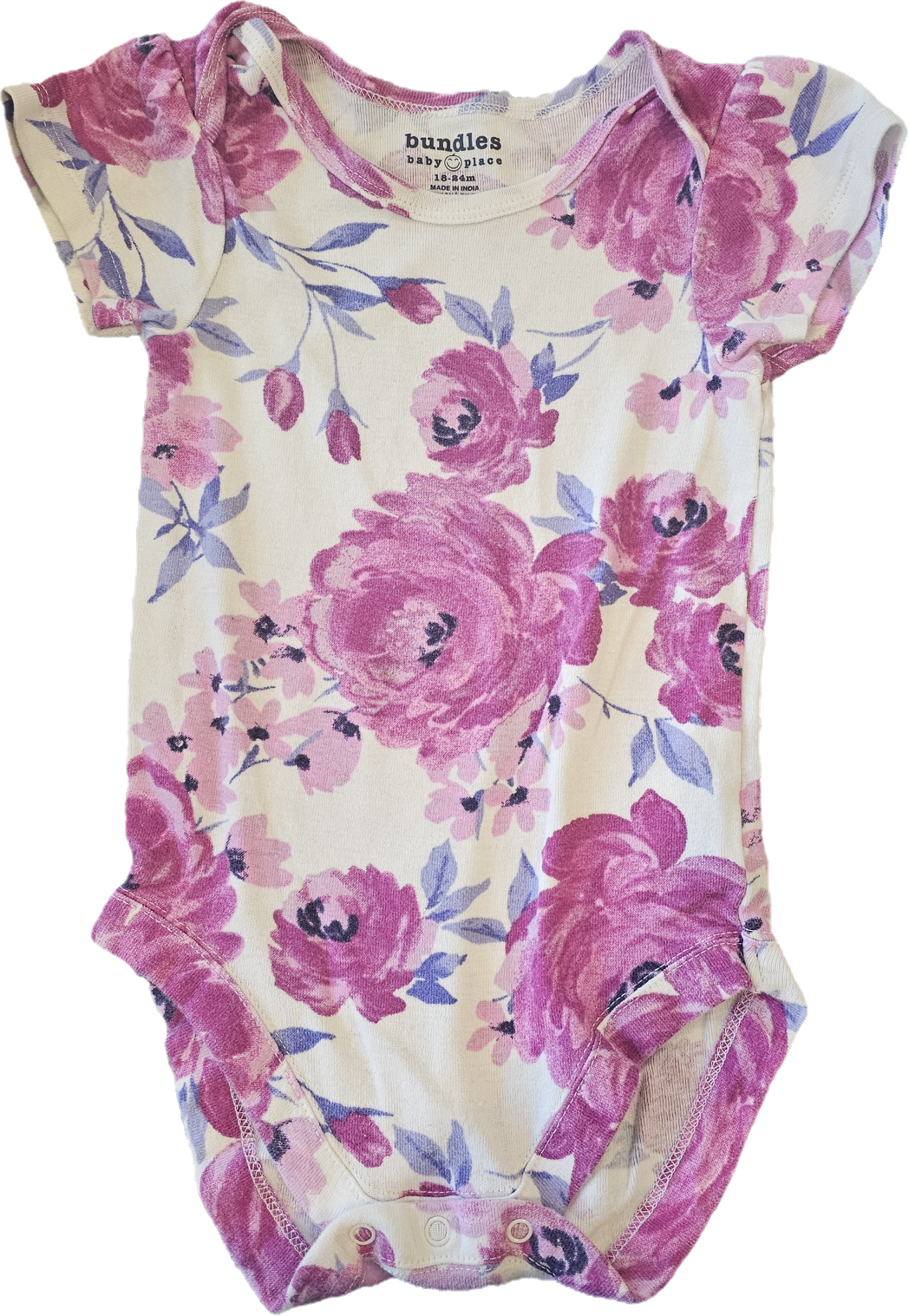Bundles Onesie Floral Purple 18-24m