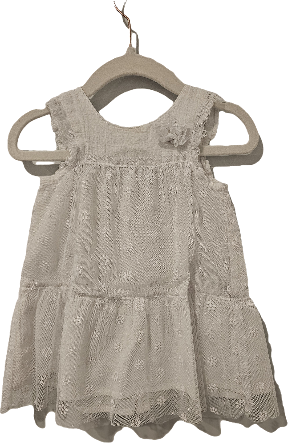 Golf and Baby White Lace Dress 6-12m