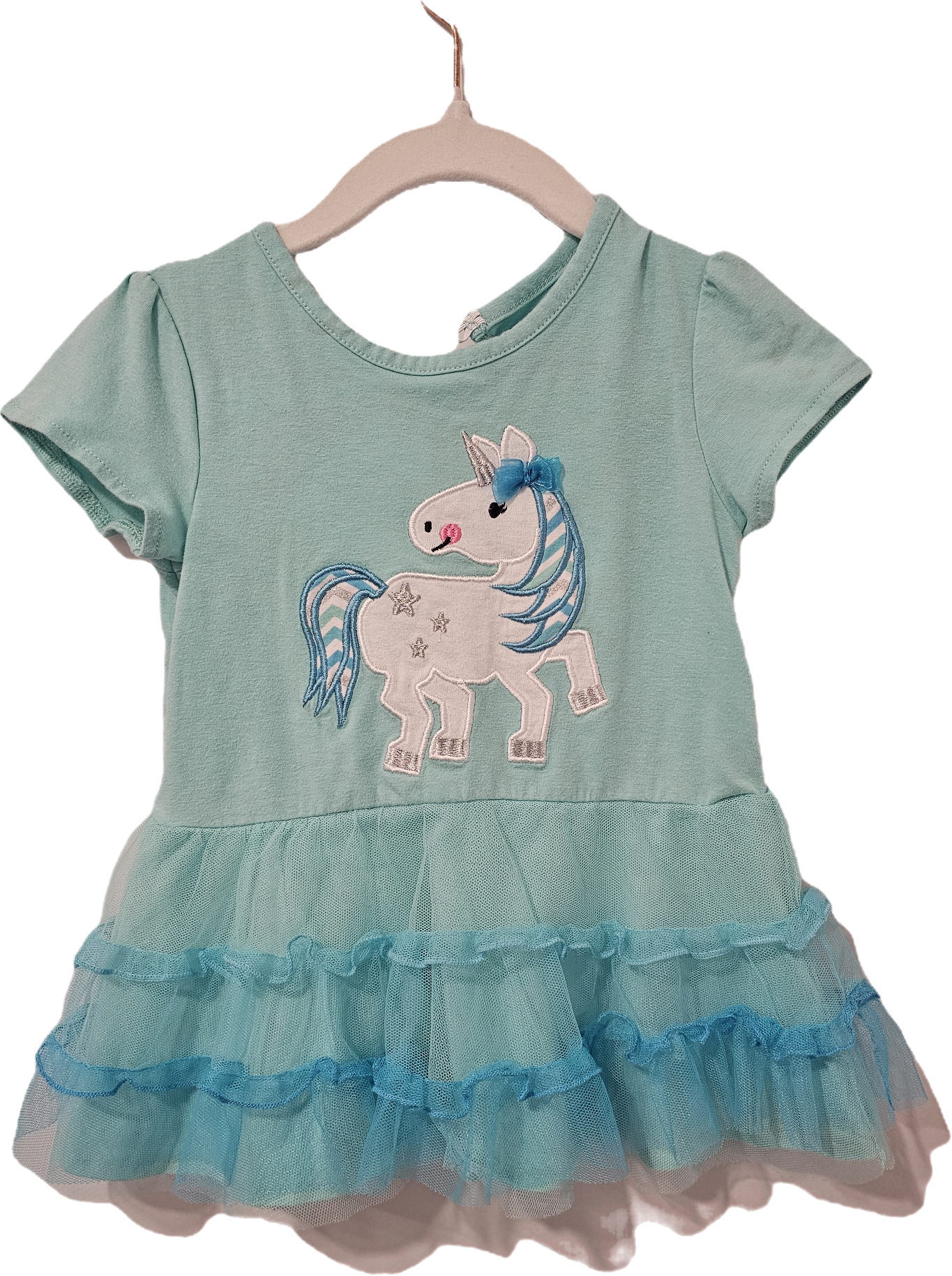 Bumble and Birdie Short Sleeved Shirt Unicorn 2T
