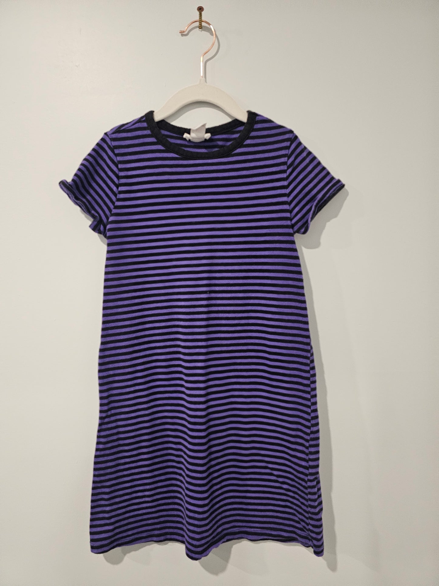Forever 21 Striped Purple Dress 7-8