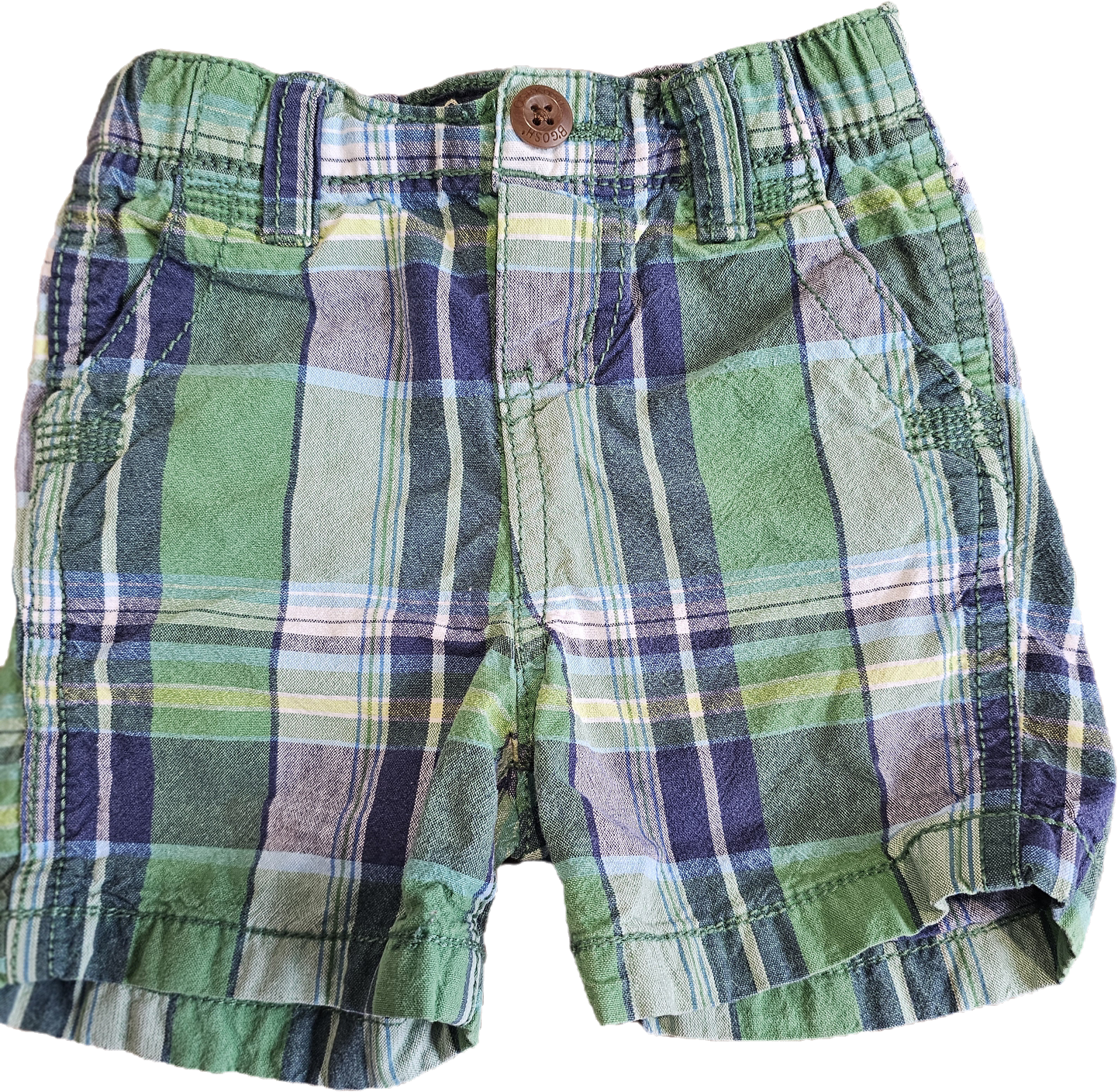 Osh Kosh Shorts Green Plaid 9m